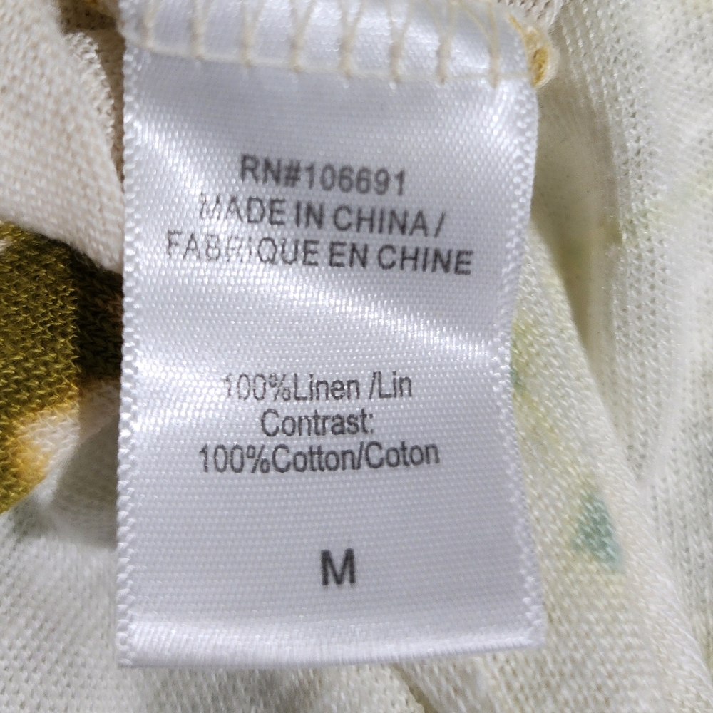 Young Fabulous & Broke Sz. M 100% Linen Loni Tee - Picture 15 of 16